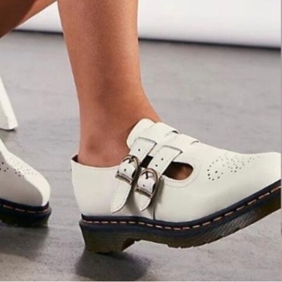 Dr. Martens Leather Virginia buckle double strap Mary Jane loafers New Size 10 - Picture 4 of 16